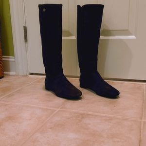 TORY BURCH Women Size 8M Brown Suede Leather Tall Sidney Riding Boots